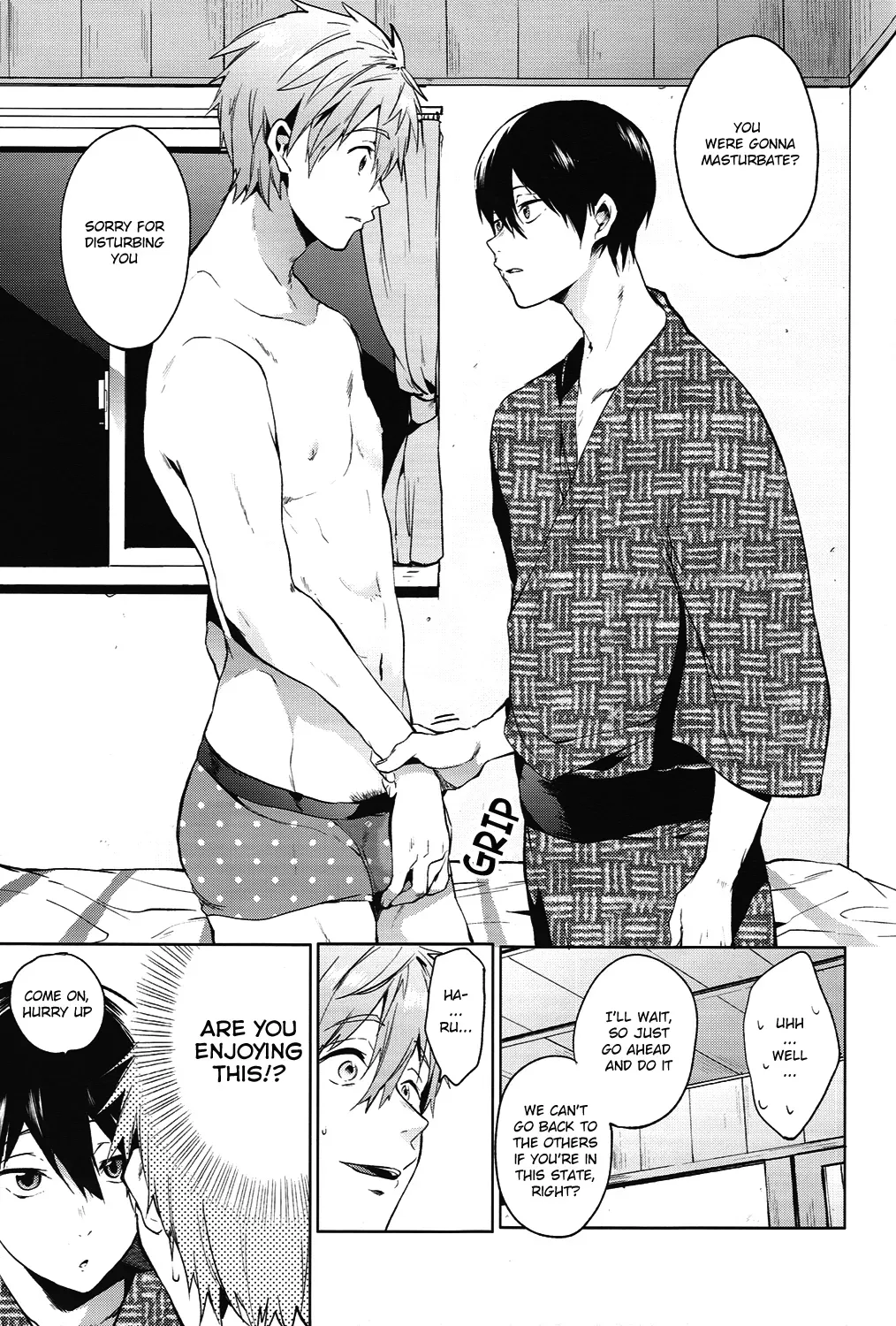 (Renai Shachuation) [American ☆ Rock (Kotarou)] Haru no Pantsu (Free!) [English] [ebil_trio] - Page 10