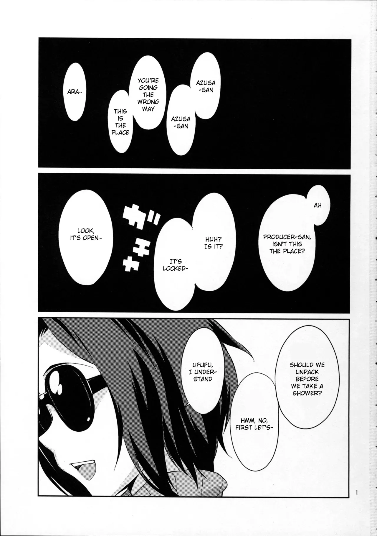 (C86) [Chotto Dake Aruyo. (Takemura Sesshu)] Oshiete! Azusa-san. (THE iDOLM@STER) [English] {KFC Translations} - Page 2
