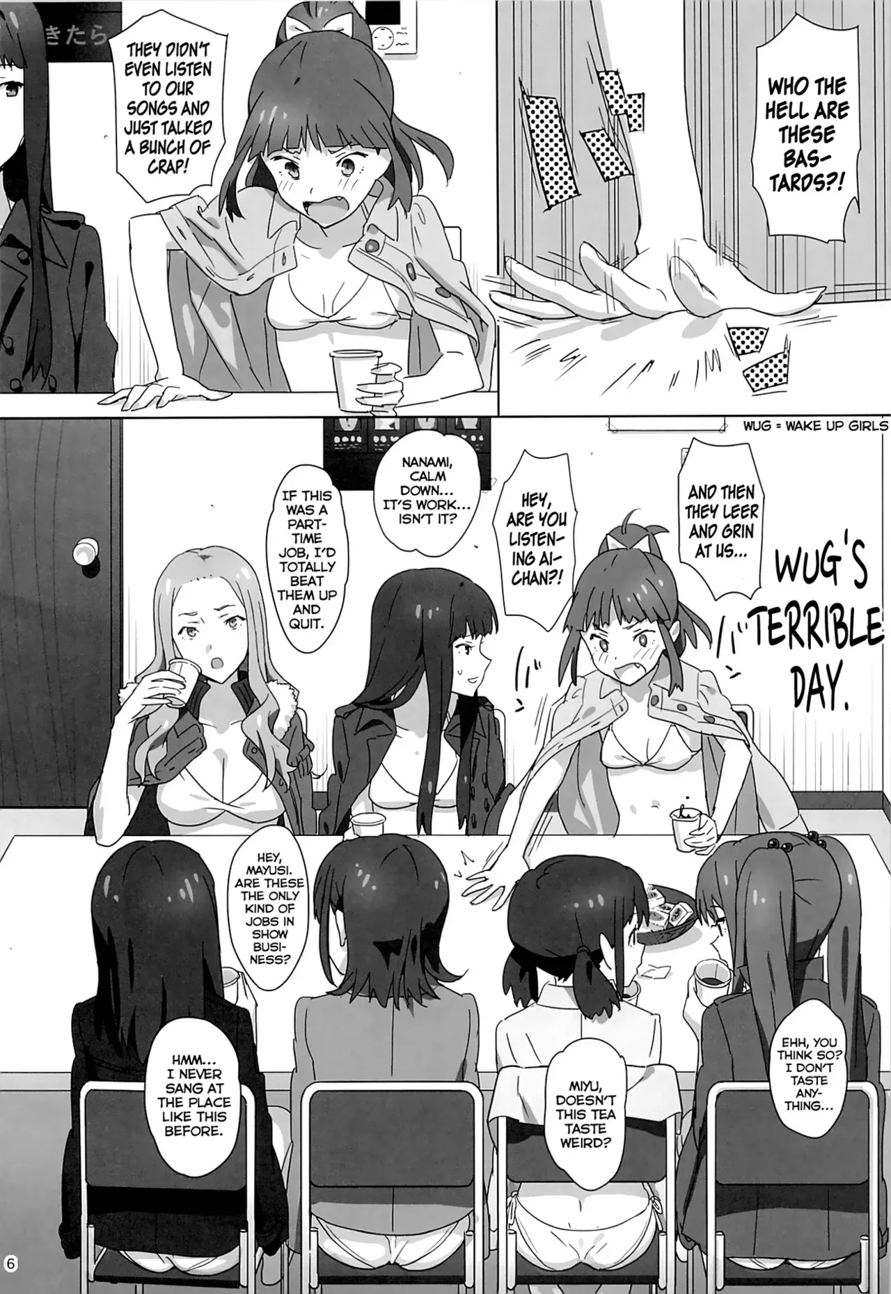 (C86) [Hito no Fundoshi (Yukiyoshi Mamizu)] WUG no Hidoi Hi. | A WUG's Terrible Day. (Wake Up, Girls!) [English] [fmko] - Page 3