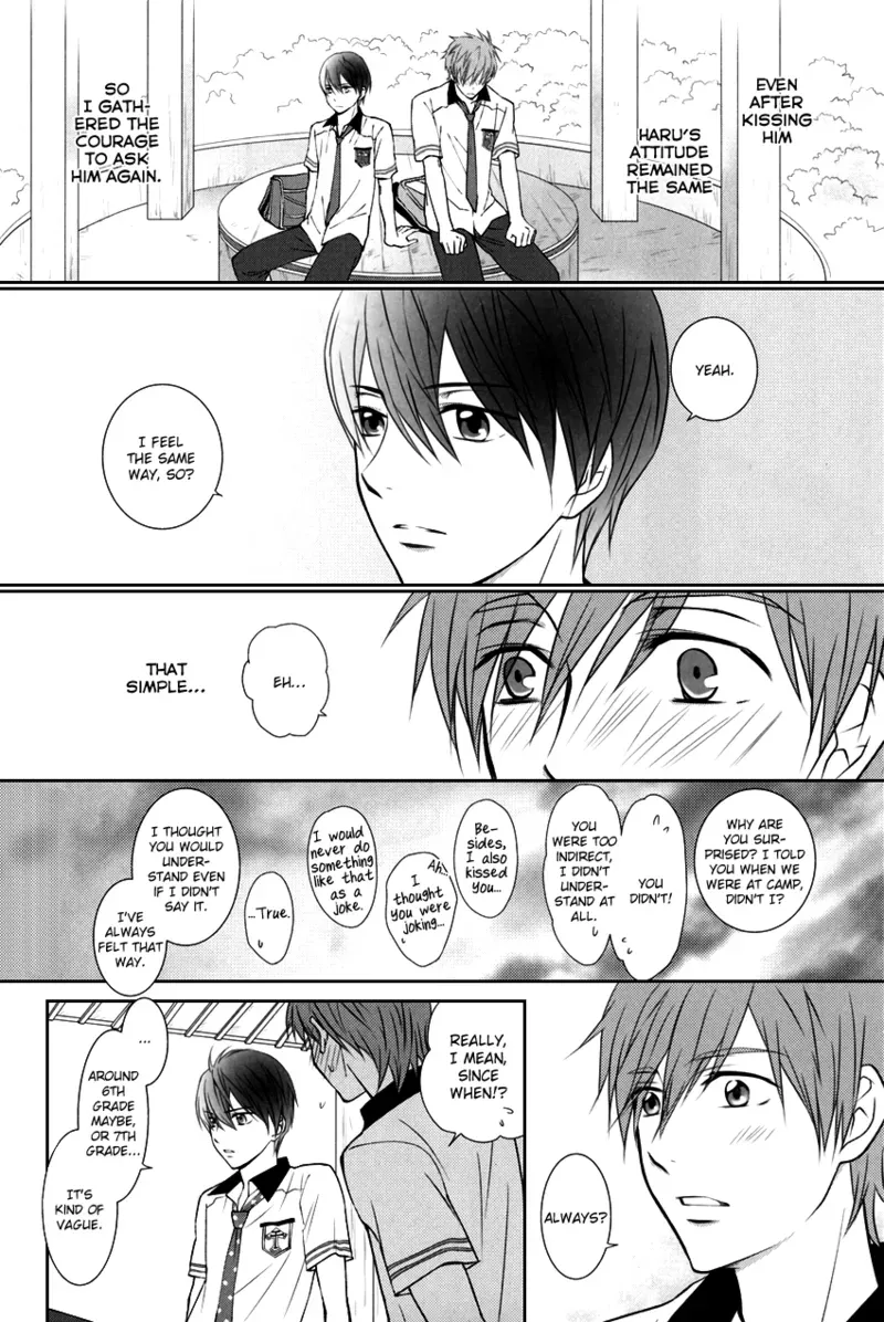 (SPARK8) [NATTSU (Kume Natsuo)] Mizu no Shounen Sora no Shounen. 2 | Boy of the Water Boy of the Sky 2 (Free!) [English] [Always Here Scans] - Page 7