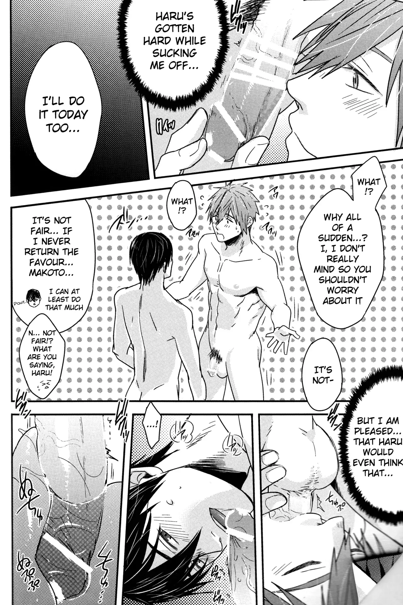[Wasukoro (Sakaki)] Sasayakina Hangeki | A Small Counterattack (Free!) [English] [Moy Moe Scans] - Page 2