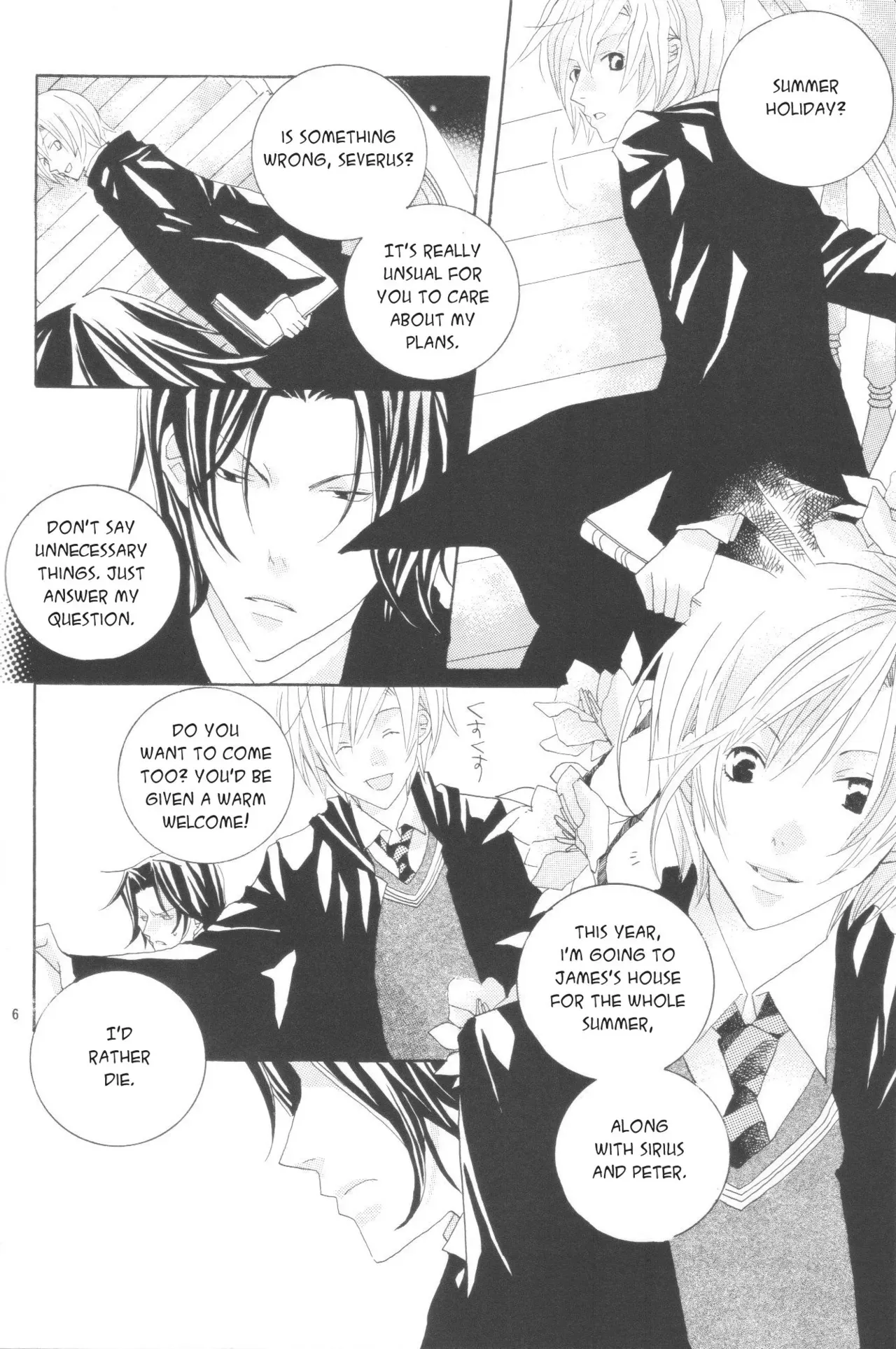 [Antique Rose, Tokyo Gabriel (Shinozaki Maru, Haruna Yayoi)] Natsu no Renai Hensachi | Deviation Value of Love in the Summer (Harry Potter) [English] {persepolis130} - Page 4
