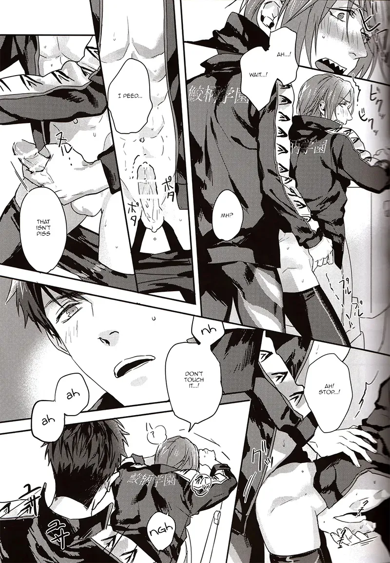 (Hoeru! SHARK!!) [SAKEPAPA (Ooki)] Rin-chan ga Shikkin suru Hanashi | The story of Rin's incontinence (Free!) [English] [Bokushii] - Page 10