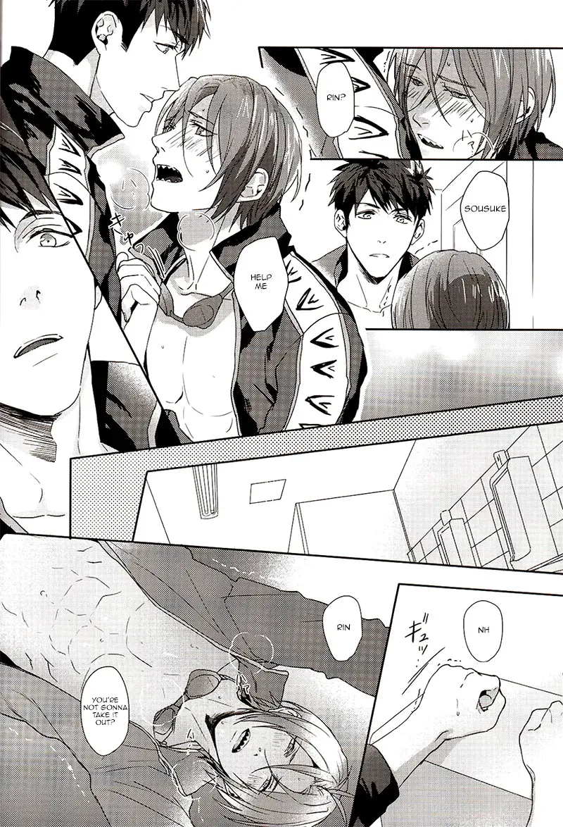 (Hoeru! SHARK!!) [SAKEPAPA (Ooki)] Rin-chan ga Shikkin suru Hanashi | The story of Rin's incontinence (Free!) [English] [Bokushii] - Page 5
