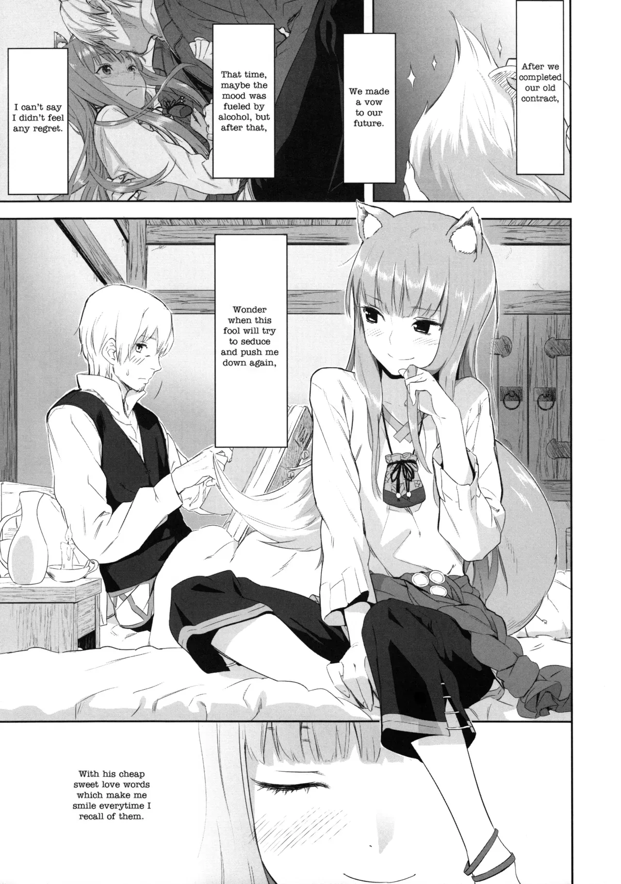 (C83) [Ajisaidenden (Kawakami Rokkaku, Takanashi Rei)] Harvest II (Spice and Wolf) [English] [VLtrans] [Decensored] - Page 5
