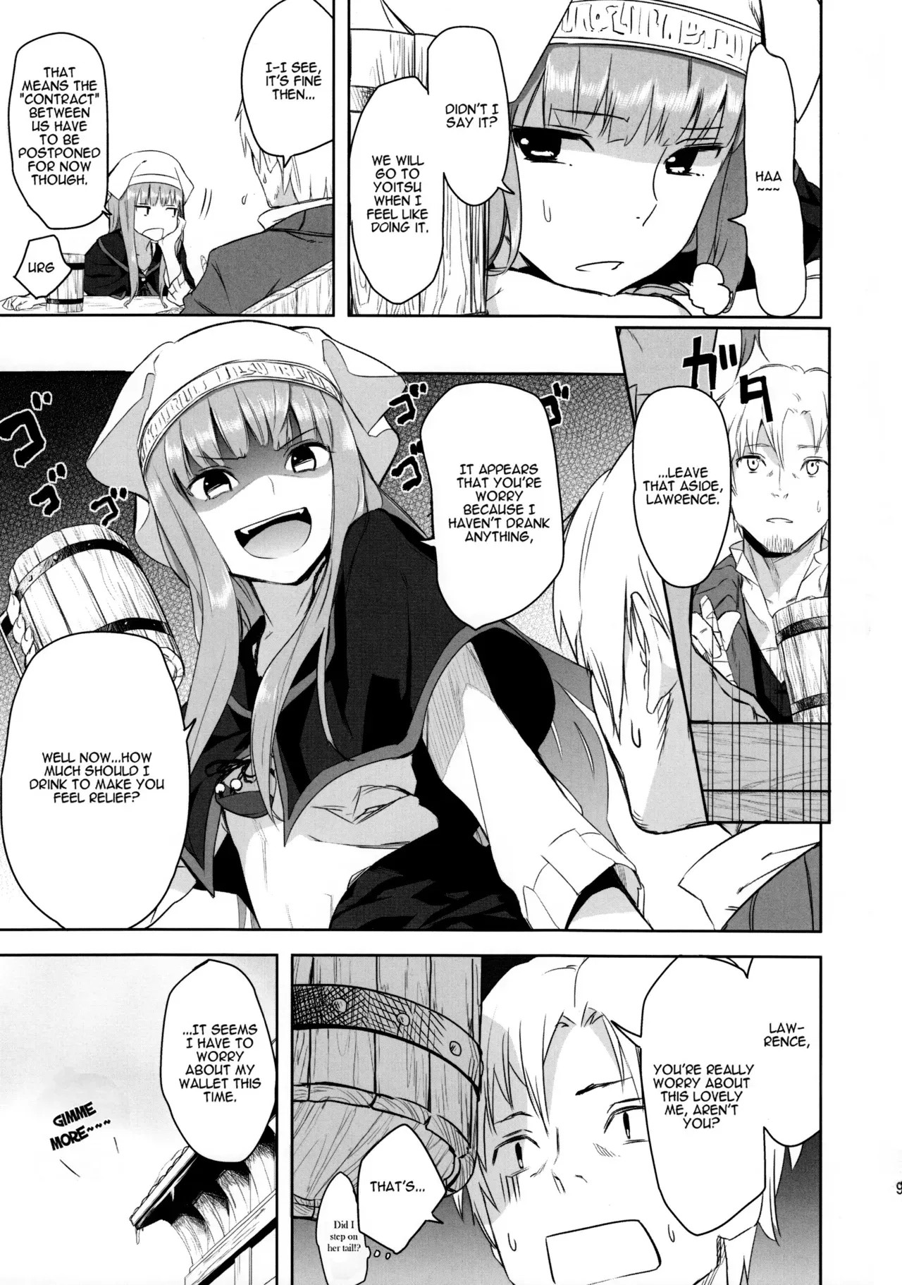 (C83) [Ajisaidenden (Kawakami Rokkaku, Takanashi Rei)] Harvest II (Spice and Wolf) [English] [VLtrans] [Decensored] - Page 9