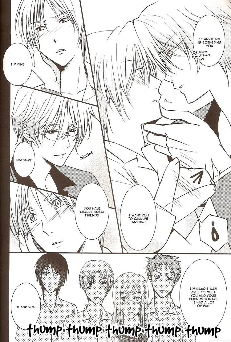 (C76) [MTD (Rei)] Sukoshi Dake Wagamama Ii Desu ka? | Can I be just a little bit more selfish? (Natsume's Book of Friends) [English] [Sugar Parade] - Page 9