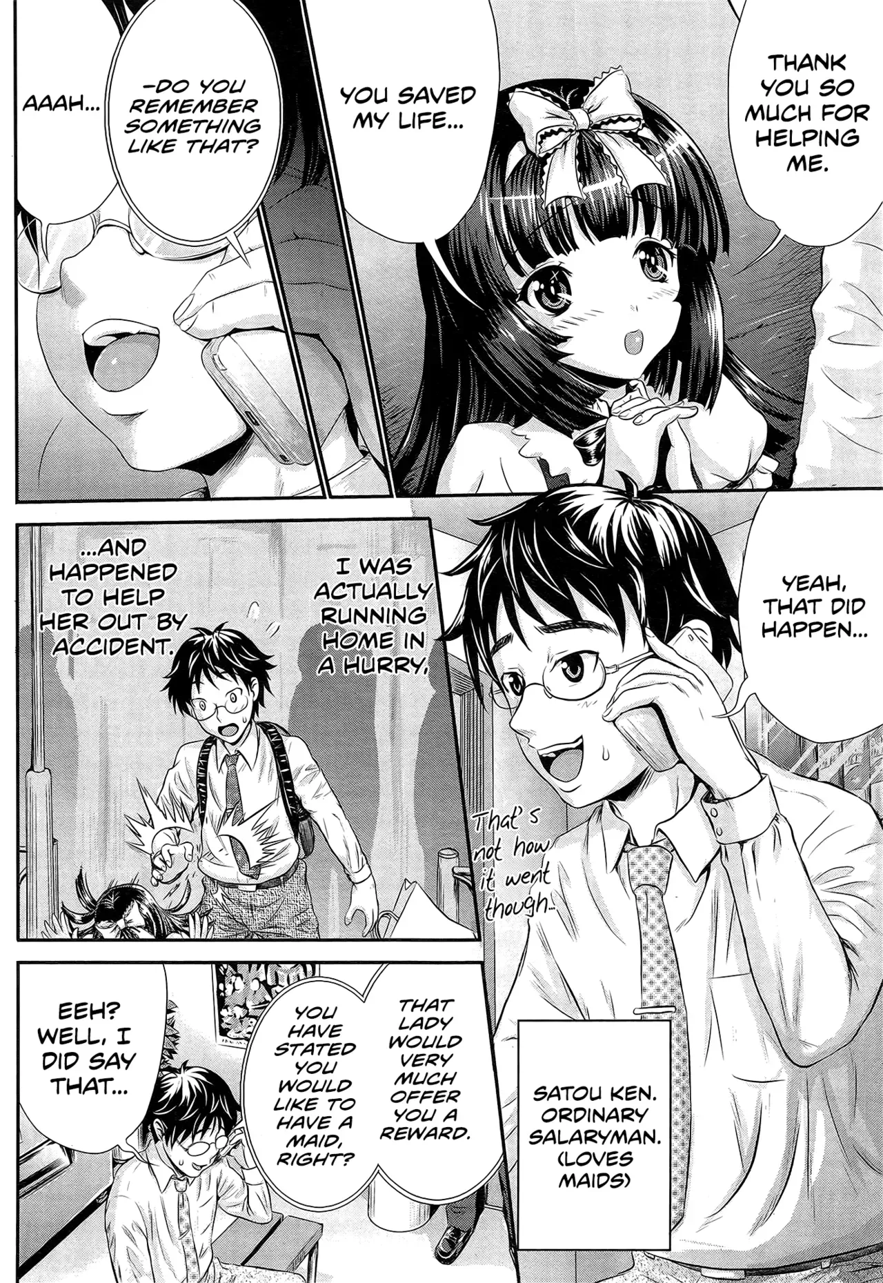[Kubota Chihiro] Akarui Maid (?) Keikaku | Bright Maid (?) Plan (COMIC Tenma 2014-12) [English] [Team Koinaka] - Page 2