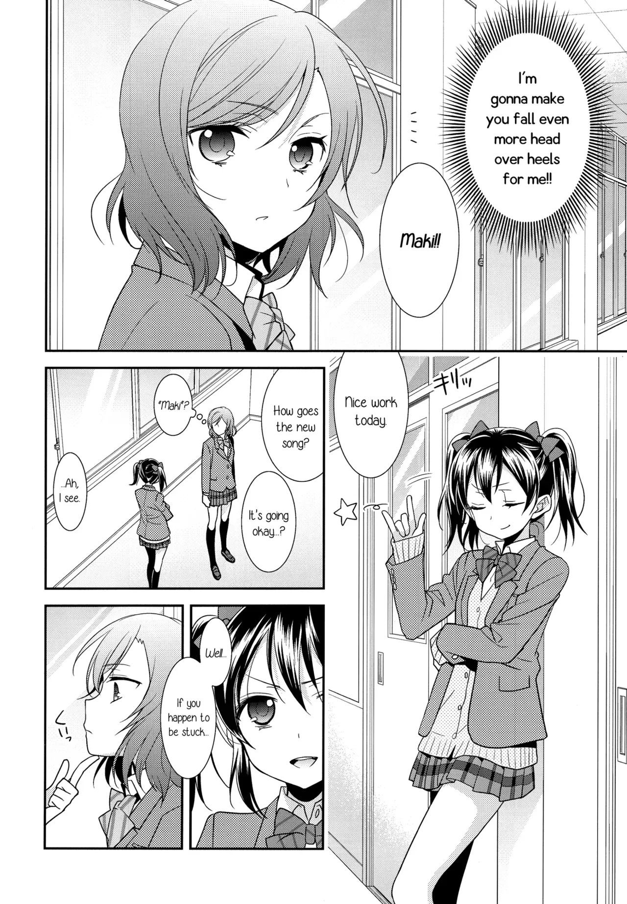 (Anata to Love Live! 5) [Sweet Pea (Ooshima Tomo)] Uchuu No.1 Idol Nico-nii ga Choro Sugi Maki-chan ni Okoru no wa Atarimae desu. (Love Live!) [English] [GiB + Yuri-ism] - Page 7